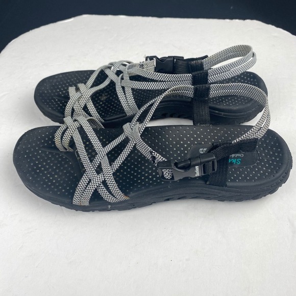 Skechers Strappy‎ Sandals Women's  Size 9 Outdoor Lifestyle Reggae Adjustable - Picture 1 of 16